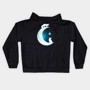 White Fox Moon Kids Hoodie